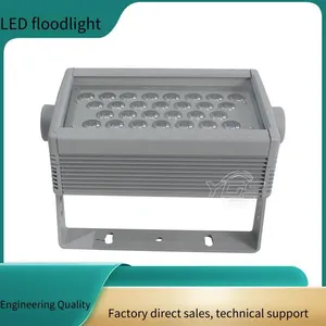 Led High-power Square Floodlight With Dmx512 Protocol, 200w Full-color Floodlight for Bridges thumbnail-3