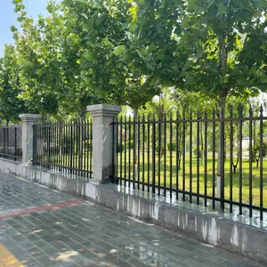 Heavy Duty Wrought Iron Fence Outdoor Villa Garden Ornamental Fence thumbnail-5