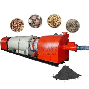 Continuous Rotary Olive Residue Carbonization Furnace Biochar Making Machine EPC thumbnail-1
