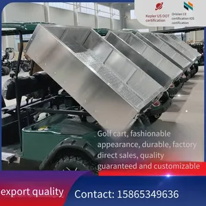 New Electric Golf Carts Equipped With Dump Bodies, Accepting Private Customization. Source Factory for Tourist Sightseeing Vehicles thumbnail-4