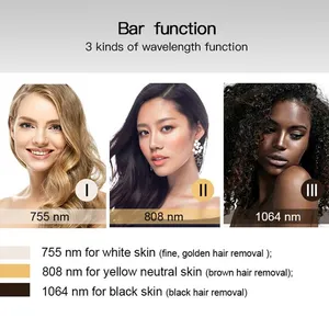 808nm Diode Laser Hair Removal Machine With 755nm 808nm 1064nm Triple Wavelength, 1200W Power, Sapphire Cooling Touch Screen thumbnail-2