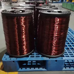 Insulated Enameled Copper Winding Wire 0.50-6.50mm Magnet Wire for Motor & Transformer Conductor thumbnail-3