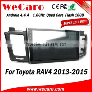 Wecaro WC-TR1063 10.1" Android 4.4.4 Car Multimedia System in Dash for Toyota Rav4 Car Audio Android Bluetooth 2013-2015 thumbnail-1