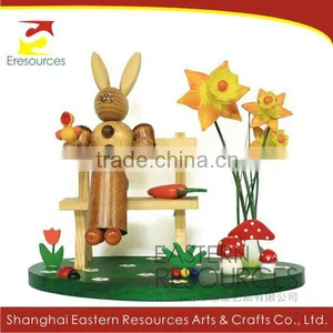 Easter Rabbit - Wooden Easter Decoration thumbnail-1
