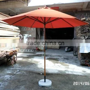 Outdoor Sun Parasol Wooden Patio Umbrella thumbnail-6