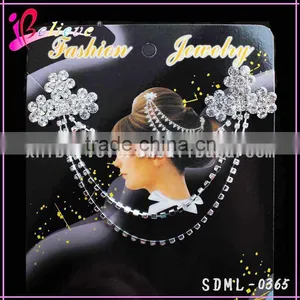 Hair Accessories Wholesale Crystal Bling Bling Hair Chain,indian Bridal Hair Jewelry thumbnail-1