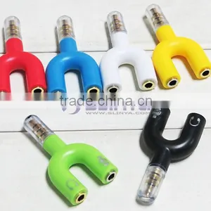 Y Splitter Adapter Cable Male 3.5mm to 2 Female 3.5mm Socket Earphone Extension Cable thumbnail-3