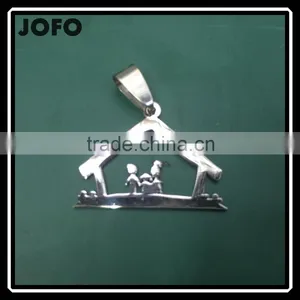 JOFO Brand New Arrival Unique Design Loving Family House Pendant thumbnail-1