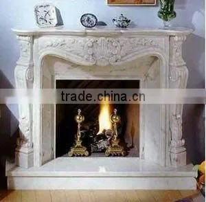 Natural Marble Fireplace thumbnail-1