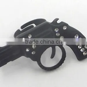 Metal Gun Ring Matt Ring Arm Gun Ring Power Ring Fashion Jewelry thumbnail-1