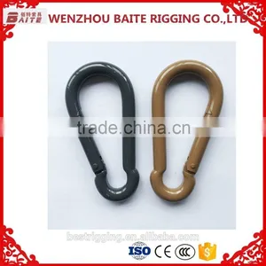 Smart Colorful Locking Carabiner,black Single Swivel Dog Snap Hook,Black Climbing Snap Hook thumbnail-3