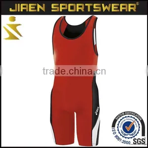 Custom Sublimation Kids Wrestling Singlet for Club Custom Wrestling Singlet for Men Lycra thumbnail-1