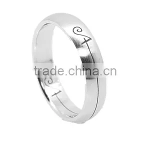 Stainless Steel Jewelry Rings Stainless Steel Wire Cut Ring thumbnail-4