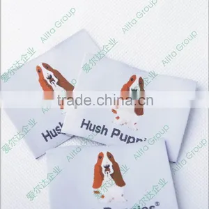 Wholesale Custom Satin Needle Loom Beanies Woven Label thumbnail-3