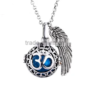 OEM Vintage om Yoga Floating Locket Necklace thumbnail-1