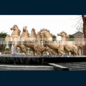 Ourdoor Beautiful Horse Fountain thumbnail-2