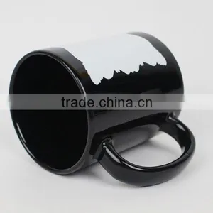 11oz Black Luminous Mug With Irregular Edge thumbnail-2