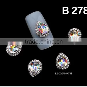 2016 Factory Supply Fashion Nail Art Alloy Rhinestone Decoration New Nail Crystal thumbnail-3