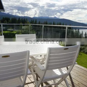 1265mm High Balcony Glass Railing Aluminum Post thumbnail-6