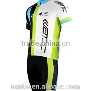 SANTIC Cycling Suits Short Jersey Short Sleeve & Shorts- Shark thumbnail-3