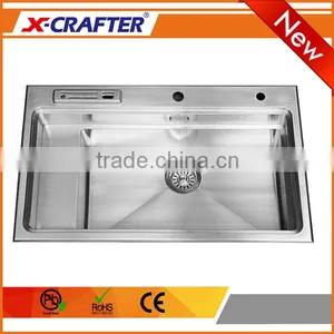 New Arrival Without Faucet Functional Single Bowl Rectangular Kitchen Sink thumbnail-1