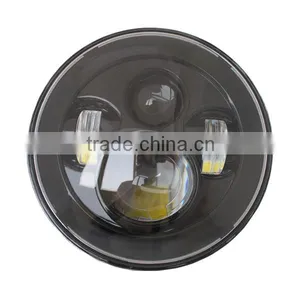 LED 7 INCH Harley Headlight 7" Round Led Headlight for Car and Motorcycle thumbnail-2