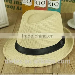 Wholesale Popular Design Custom Band Woven Paper Straw Hat thumbnail-1