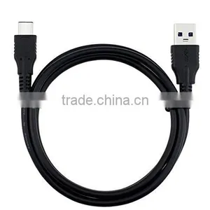 USB Type C to Standard Type A Male Charging Cable for New MacBook, Chromebook Pixel, Nexus 5X, Nexus 6P, Pixel C, OnePlus Black thumbnail-2