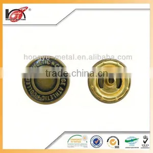 15Mm Dull Silver Metal Eco Friendly Four Parts Press Snap Button For Garment thumbnail-4