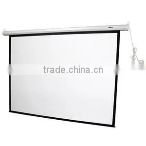 HD 3D Home Cinema Motorized Projector Screen/Electric Projection Screen With RF Remote Control thumbnail-1