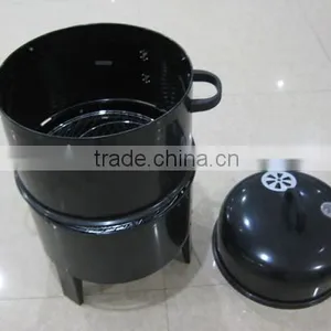 OUTDOOR GARDEN BBQ SMOKERS PORTABLE SMOKING COOKING PATIO BARBEQUE GRILL COAL thumbnail-2