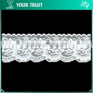 Width 1.3 Centimeter Trimming For Underwear White Stretch Elastic Lace thumbnail-5