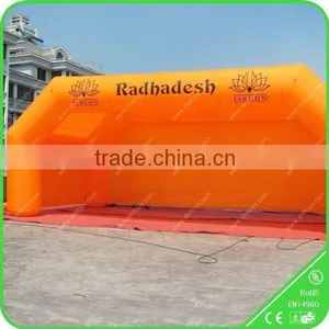 CE Rectangle Orange Inflatable Stage Tent thumbnail-1