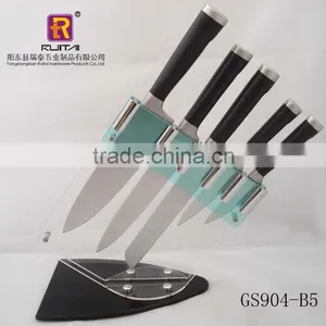 5PCS Knife Set in Acrylic Holder thumbnail-1