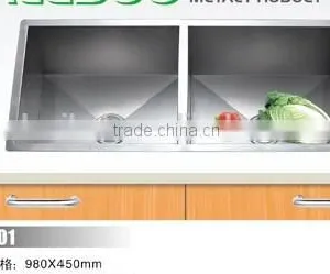 Two Bowls SUS 304 Undermount Kitchen Sink thumbnail-2