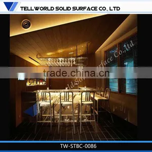 2014 Modern Mini Fashionable Beauty High-end Straight Led Bar Counter Furniture for Sale thumbnail-1