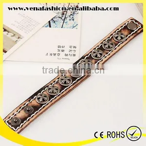 Bracelet Making Supplies Button Boys Genuine Leather Bracelet thumbnail-2