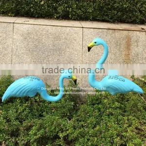 Plastic Blue Flamingo Figurine Garden Ornaments Garden Yard Lawn Art Ornament Wedding Ceremony Decoration With 31" Height thumbnail-1