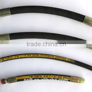 SAE100 R2AT Steel Wire Braided Reinforced Hydraulic Rubber Hose thumbnail-6
