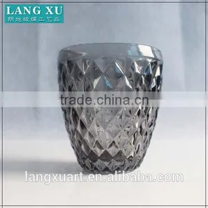 Machine Made Embossed Glass Tumbler Drinking thumbnail-1