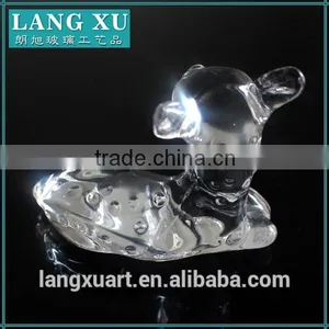 LX-D034 Handmade Pressed Animal Design Christmas Fawn Shape Glass Arts Crafts thumbnail-2