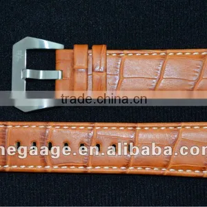 2016 Fashion Croco Grain Calf Leather Watch Band Leather Watch Strap thumbnail-1