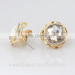 Design Latest Fashionable Design Diamond Ear Studs for Women thumbnail-2