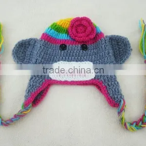 Wholesale Monkey Shape Handmade Sweater Newborn Photography Props thumbnail-2