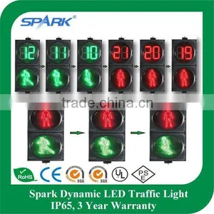 Spark Dynamic LED Pedestrian Traffic Light - Pedestrian Light - Traffic Countdown Timer - Traffic Flashlight thumbnail-1
