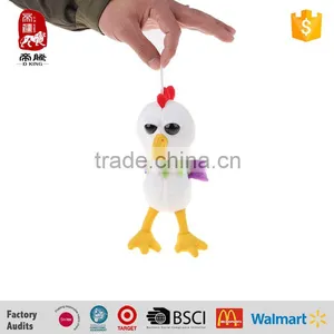 China Supplier Plush Stuffed Colorful Chicken Keychain thumbnail-1
