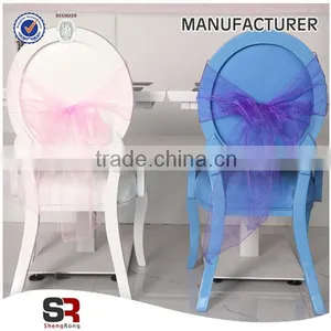 2016 Hot Sell Colorfull Wedding Organza Chair Sashes thumbnail-3
