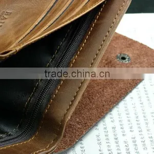 Cool Pocket Purse Credit Card Holder Mens Genuine Bifold Leather Wallet thumbnail-5