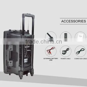 Hoxen 12inch Portable Trolley Plastic Speakers With Bluetooth L-4 thumbnail-6