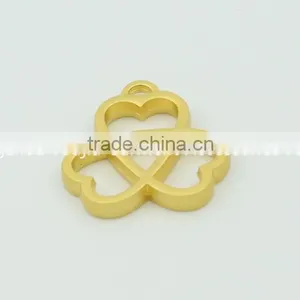 Gold Flower Design Metal Label Fashionable Decorative Accessories for Bag thumbnail-4